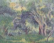 Henri Edmond Cross Undergowth oil painting artist